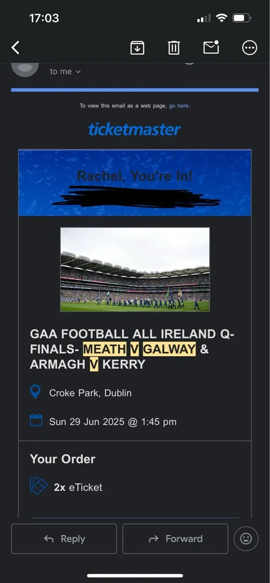 Meath V Galway (GAA: Quarter Final)