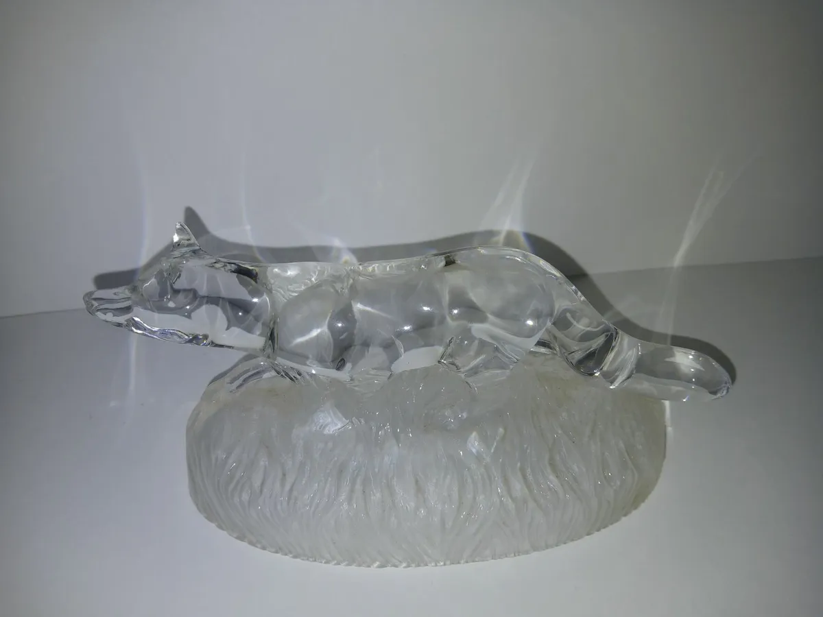 Glass fox figure