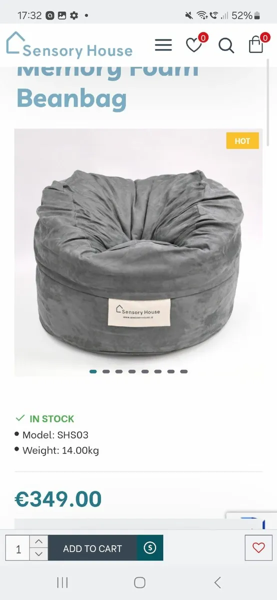 Sensory House Beanbag - Image 1