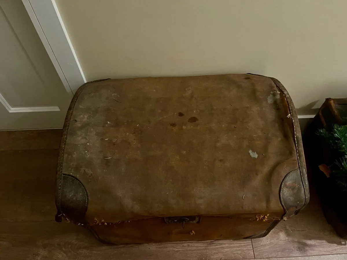 19th Century Wicker & Canvas Coach Chesr - Image 3