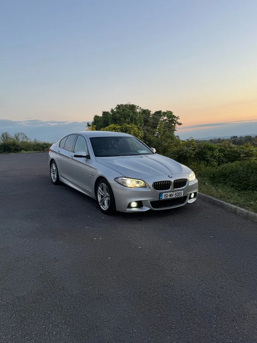 BMW 520d M-Sport auto full black leather - Image 1