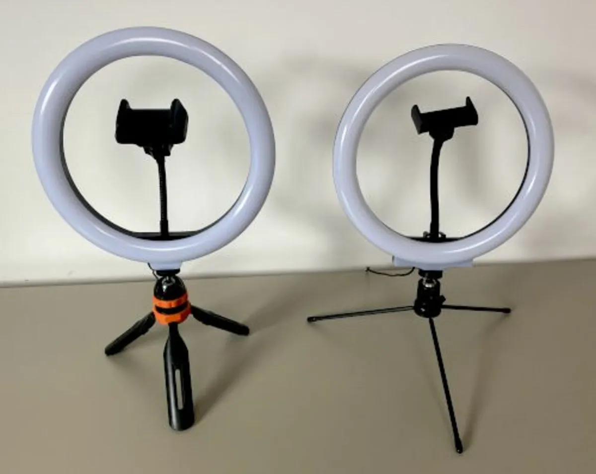 Ring lights with tripod and phone holder - Image 2