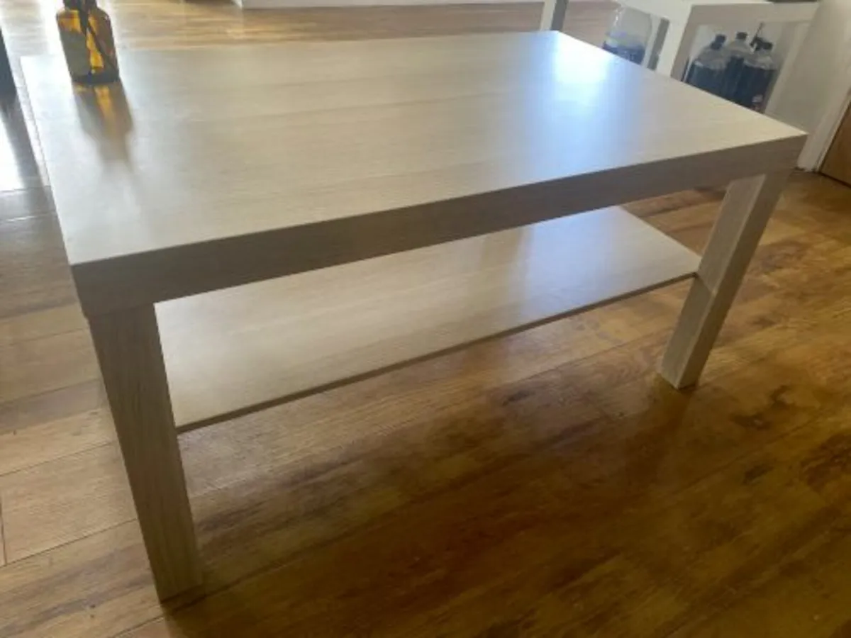 Coffee table, white stained oak effect - Image 2