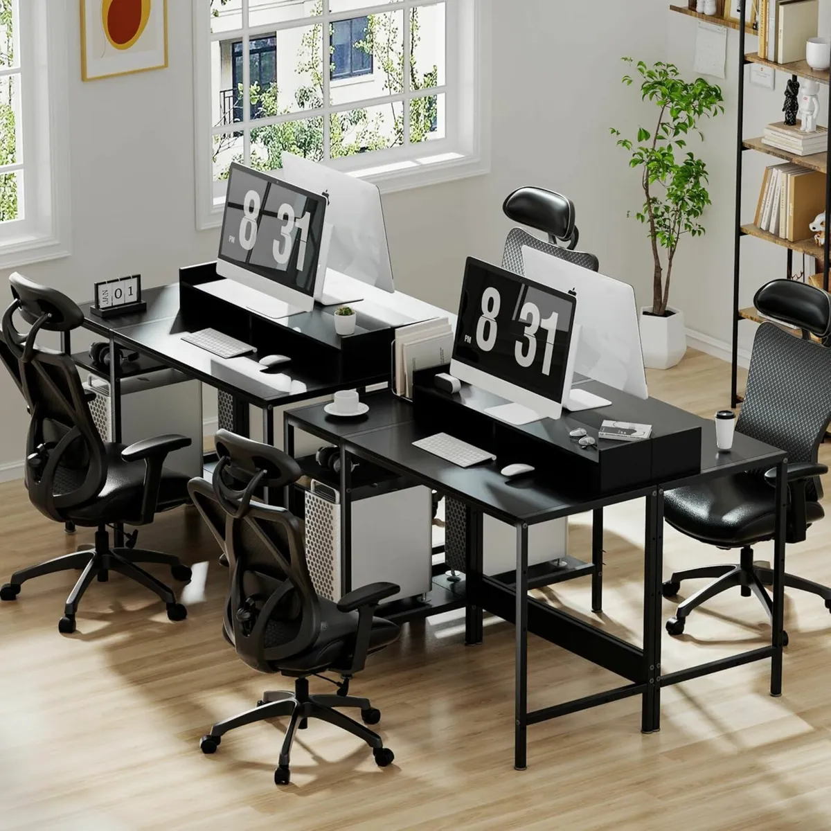 Gaming Computer Desk 120x50cm Office Storage Shelf - Image 3