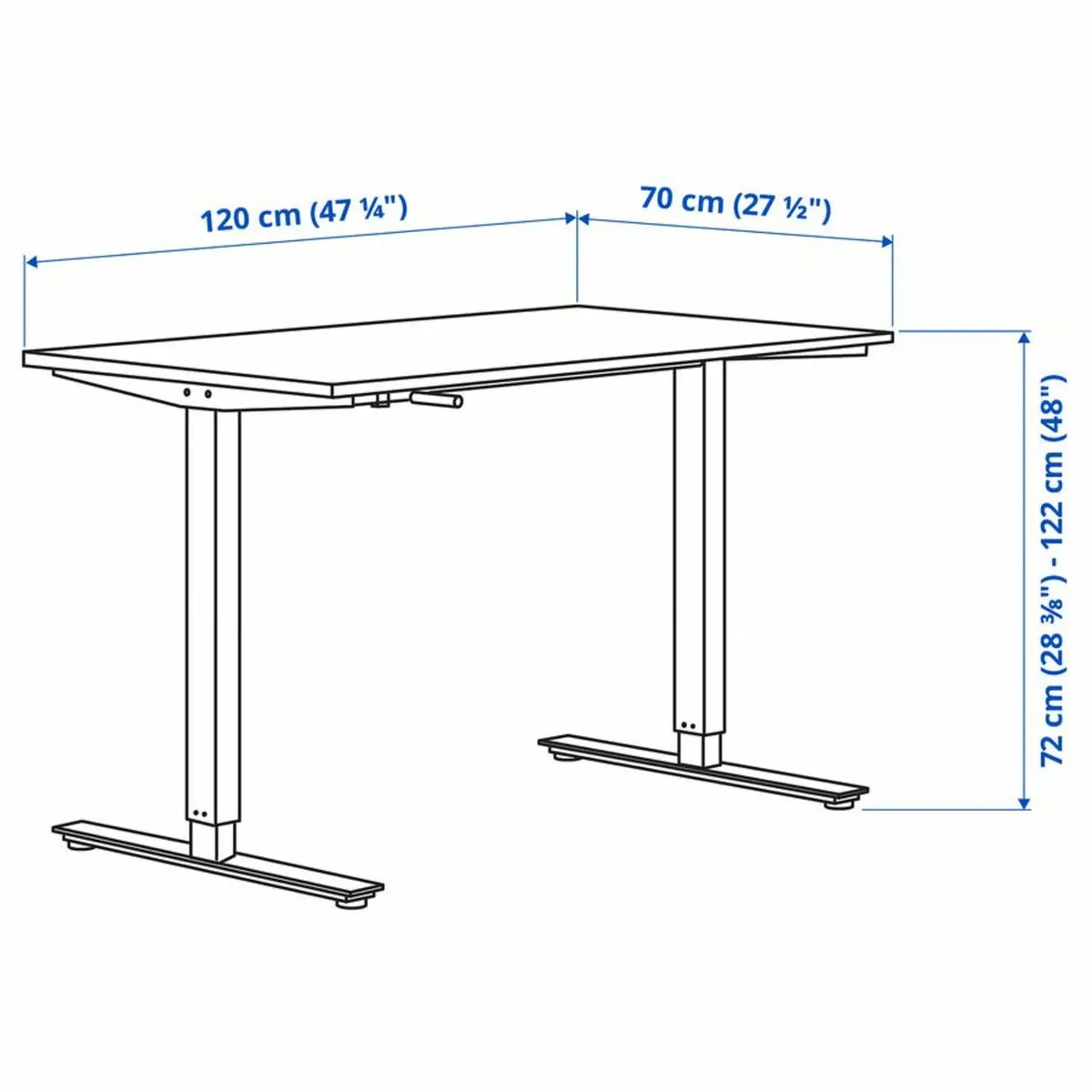 Height adjustable desk - Image 3