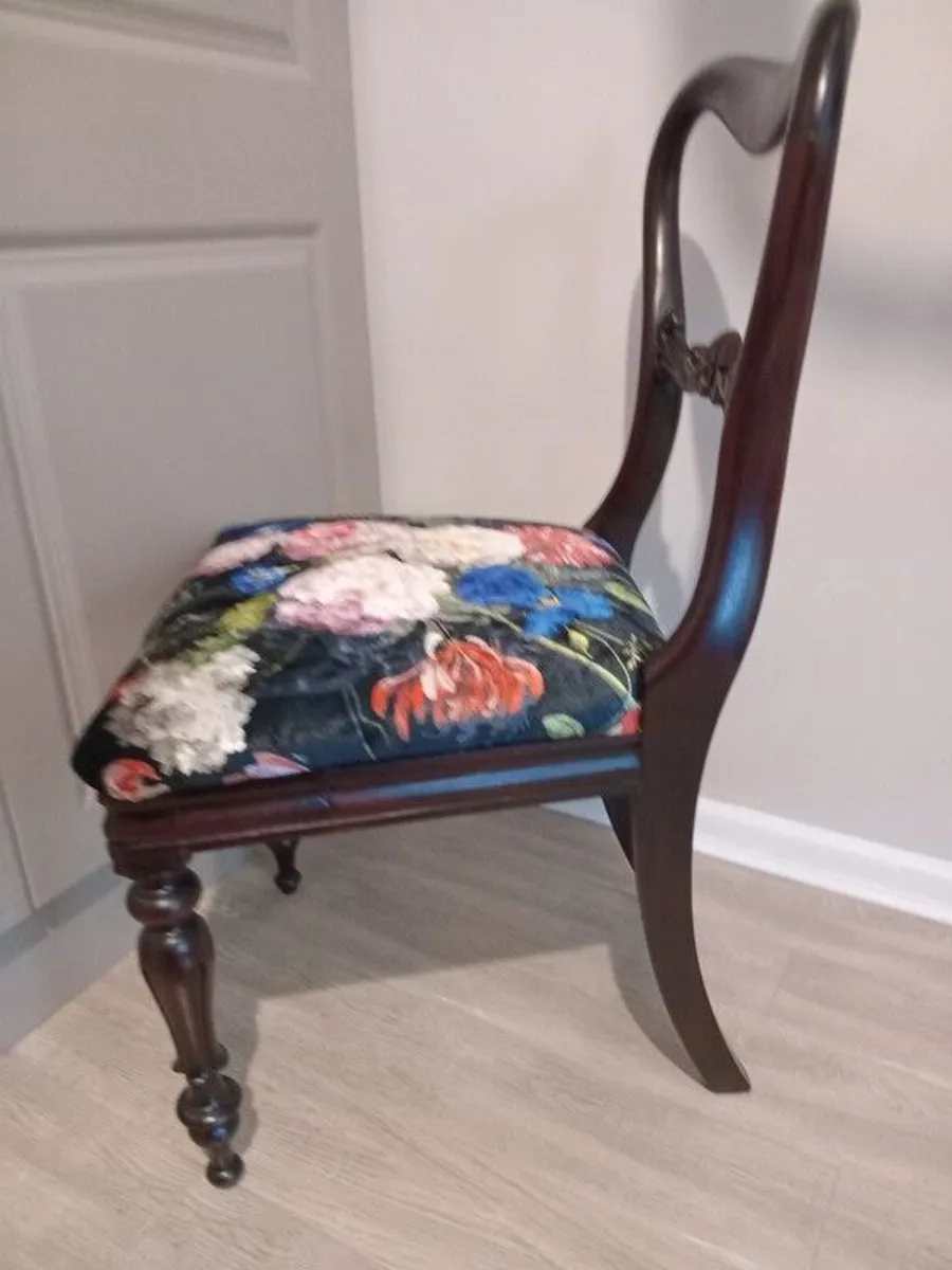 Recently restored Rosewood Ballon back ballroom chair, 1850sRecently restored Rosewood Balloon back ballroom chair, 1850s - Image 4