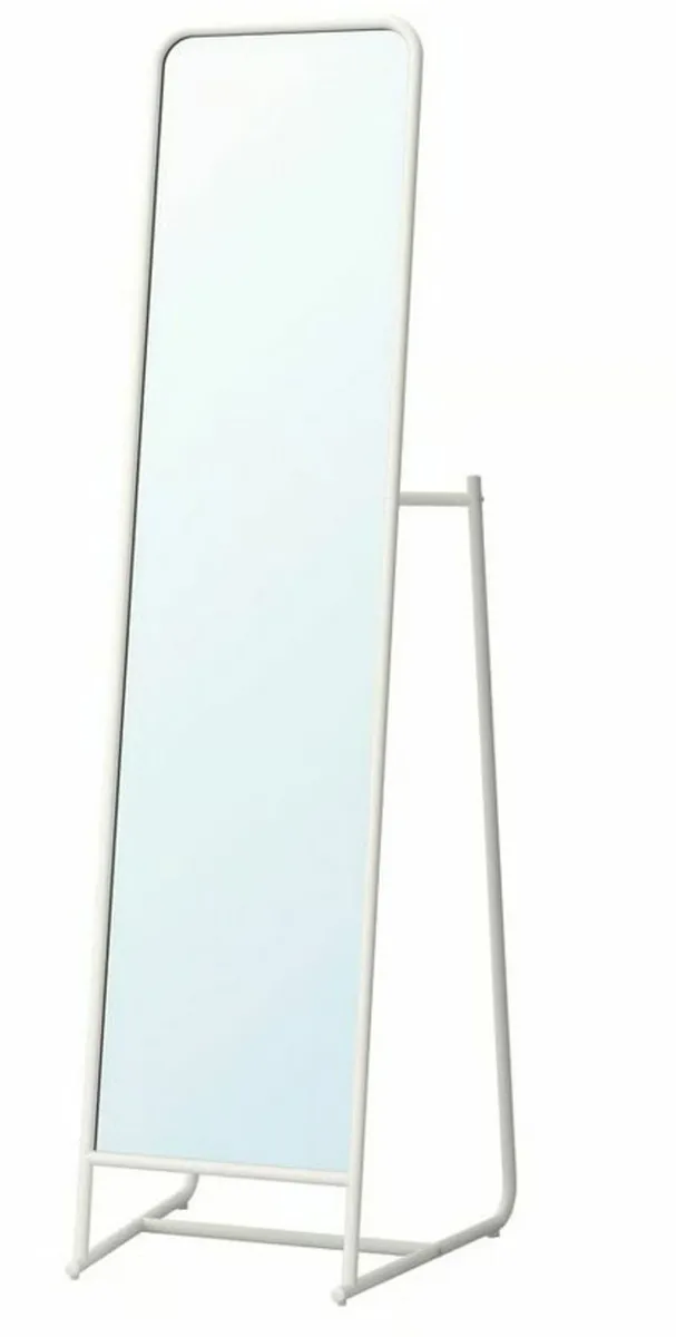 Standing mirror, white, 48x160 cm - Image 1