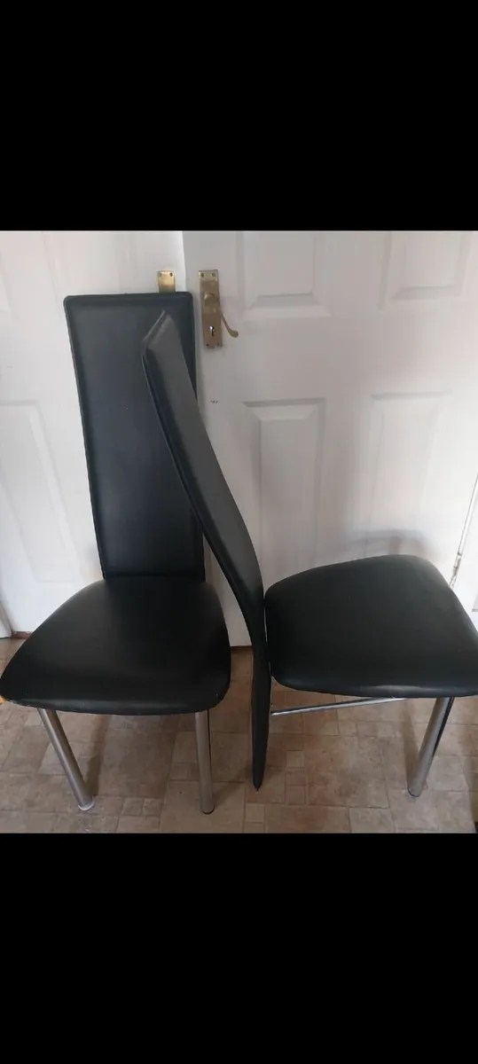 3 high back dining chairs - Image 1