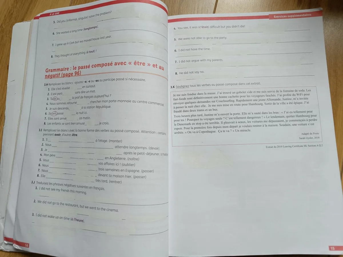 Leaving Cert French À La Une - Image 4