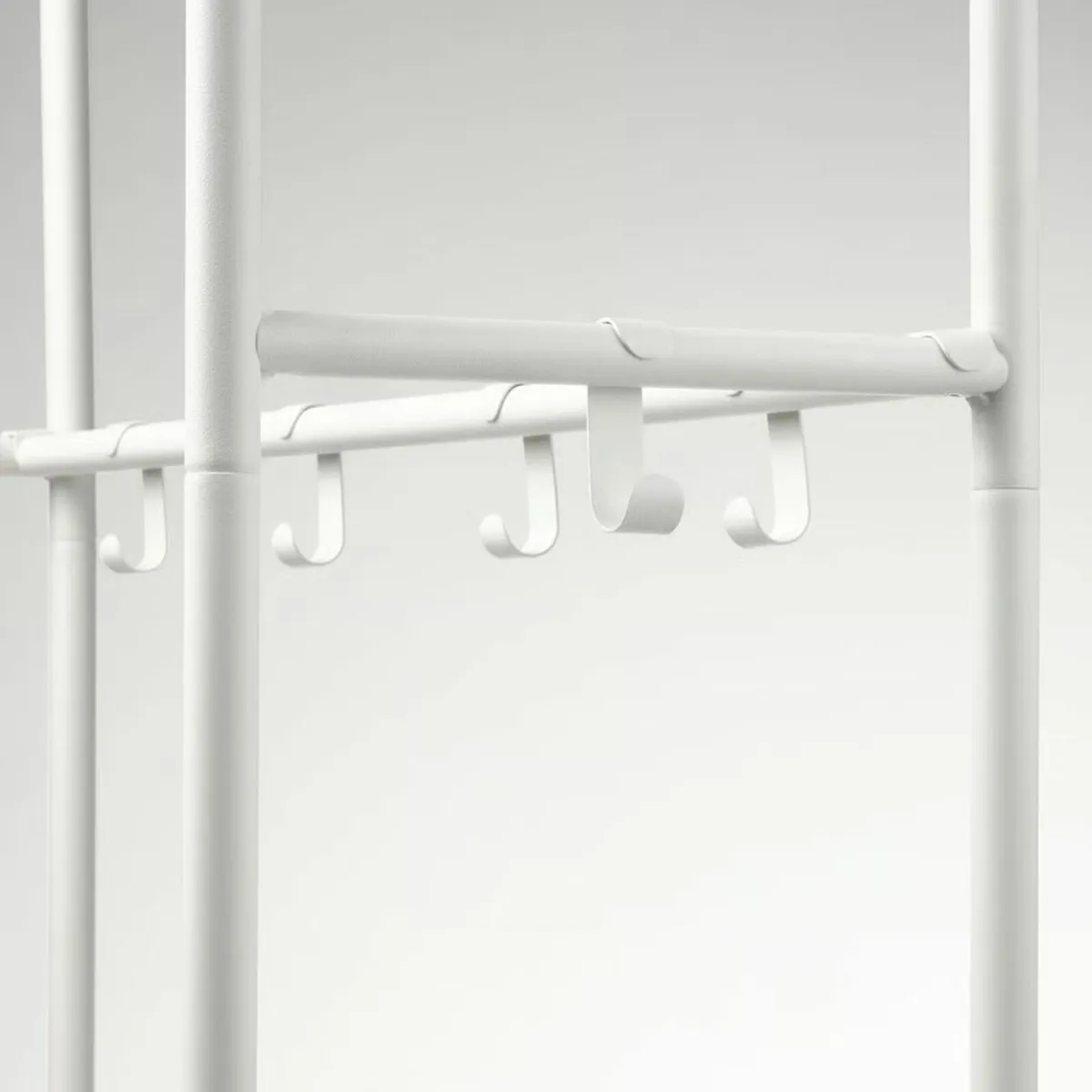 Coat rack with shoe storage and 10 hooks - Image 3