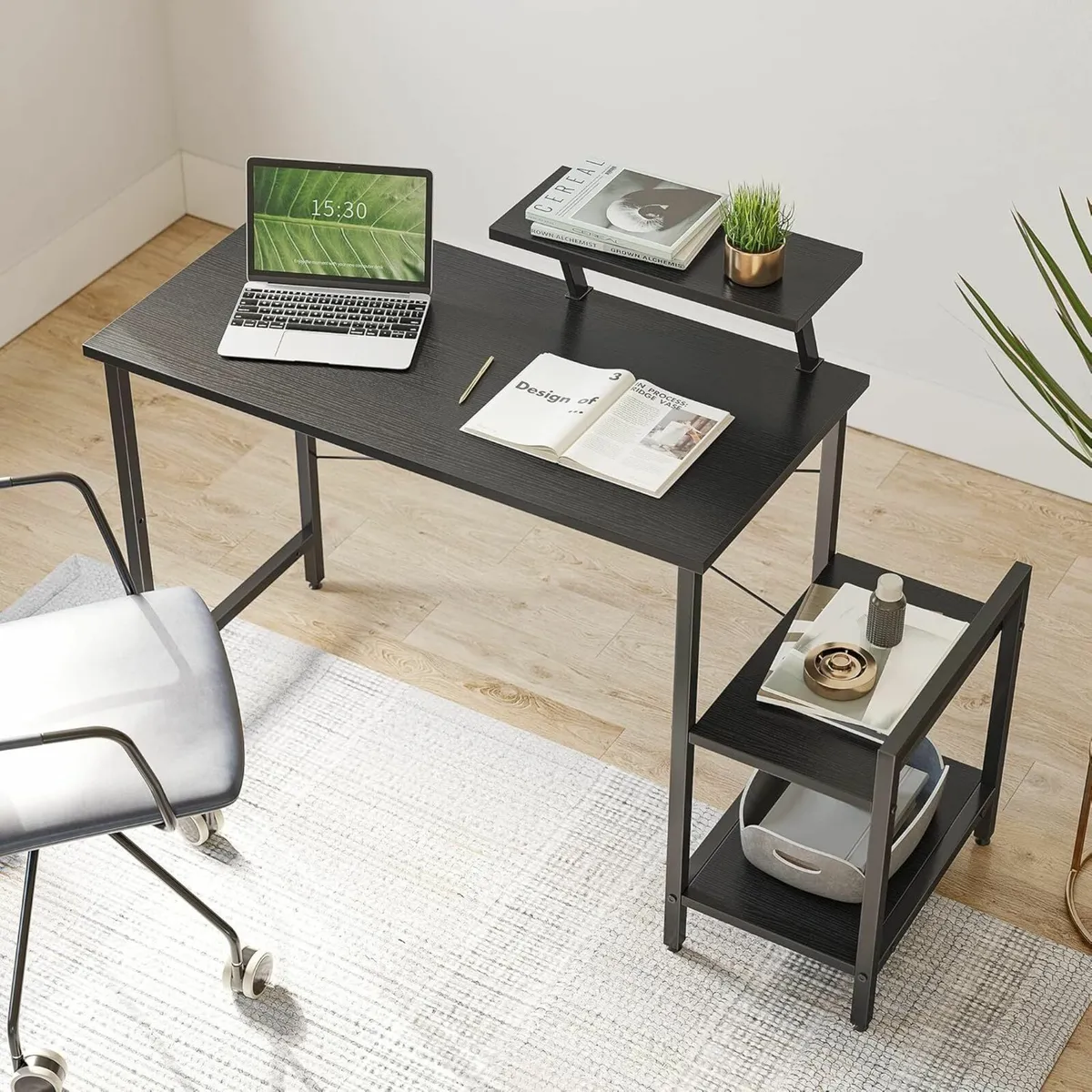 Computer Desk Office Storage Rack 100x50cm - Image 1