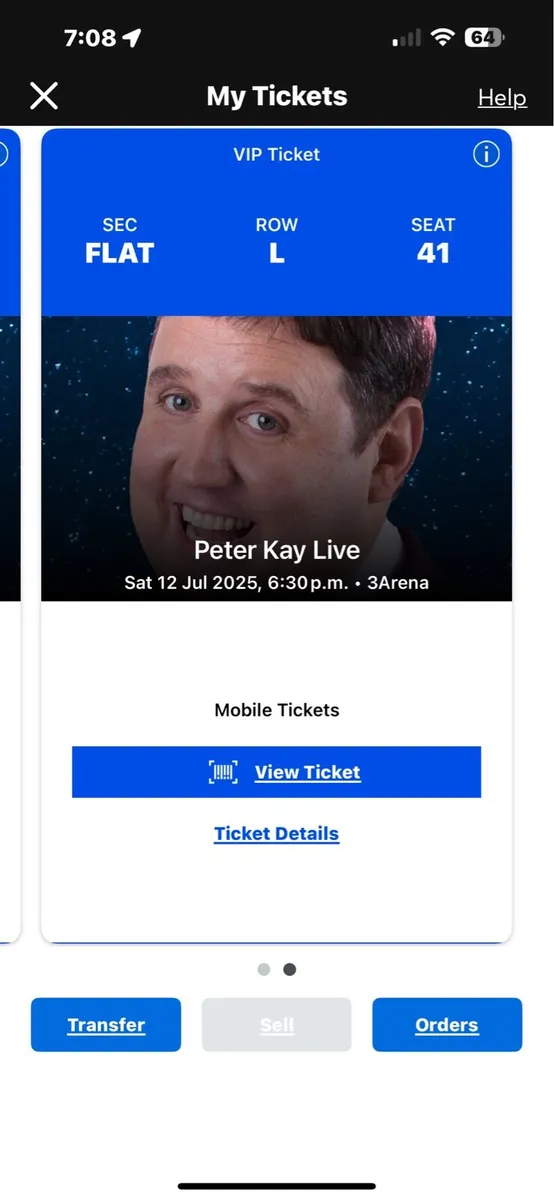 Peter Kay VIP Tickets x2 12 July Dublin - Image 2