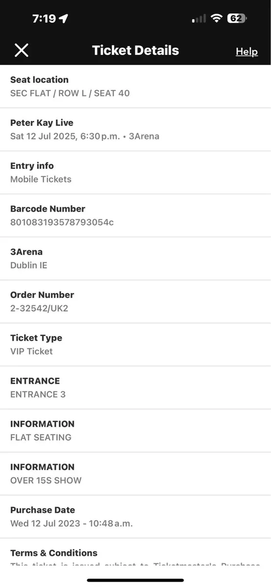 Peter Kay VIP Tickets x2 12 July Dublin - Image 3