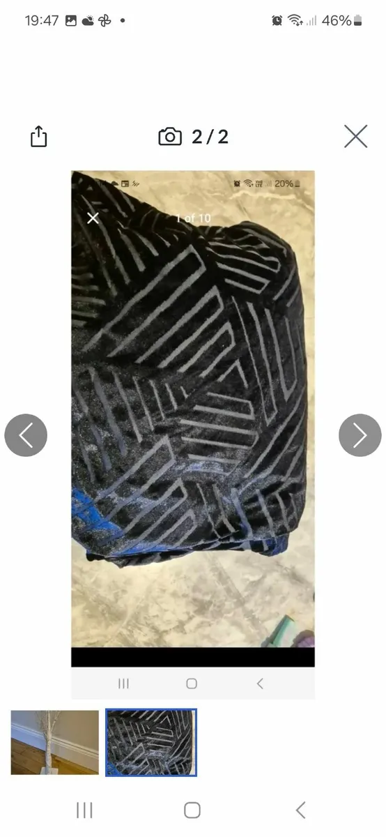 Navy curtains 90x90