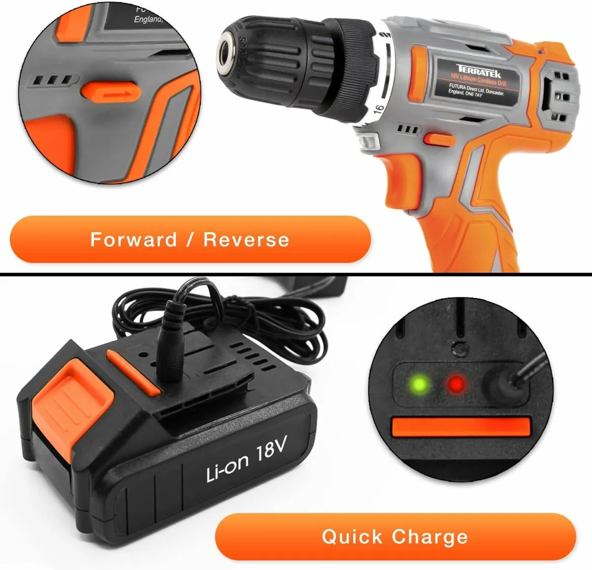 Cordless Drill Driver13Pc Electric Screwdriver Set - Image 4