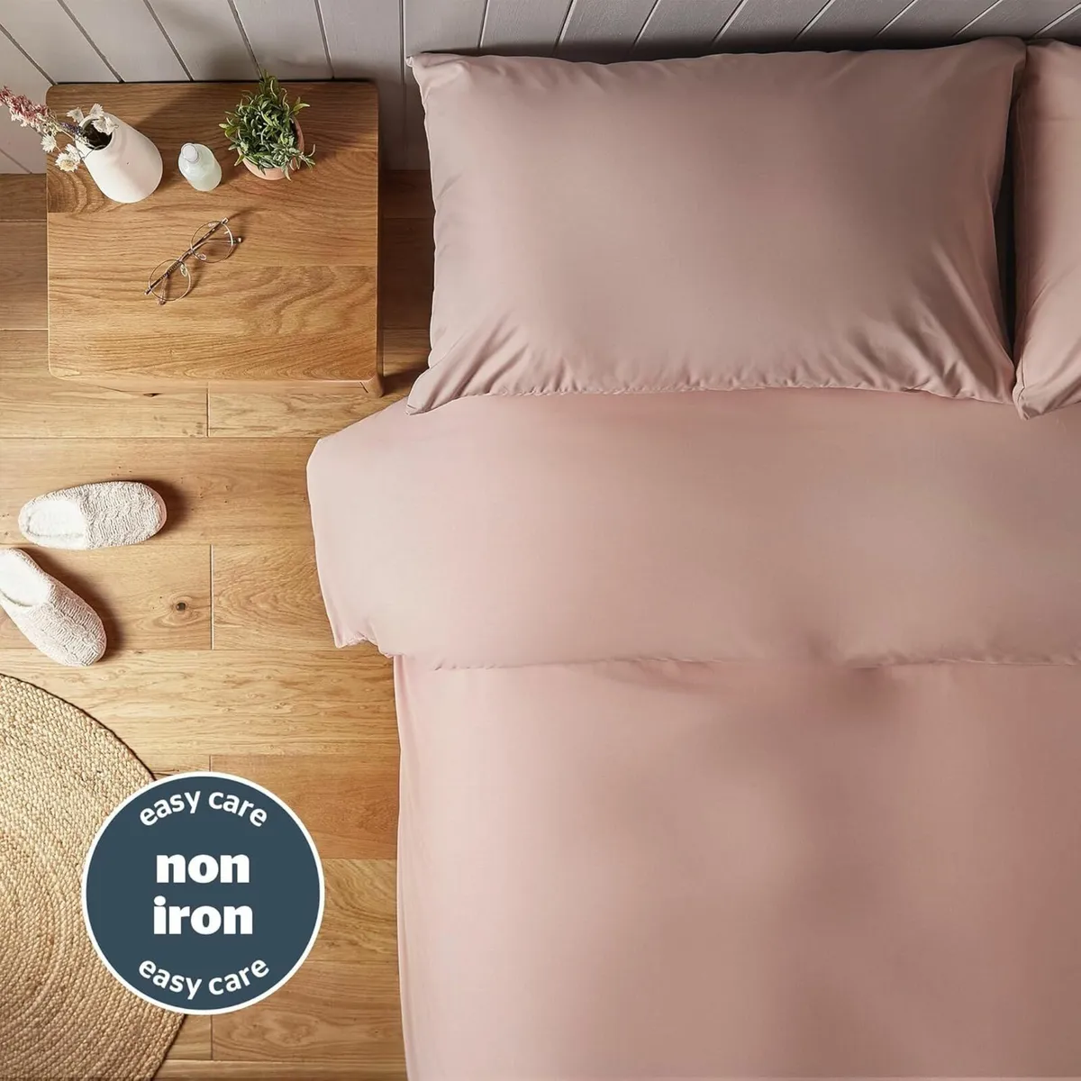Supersoft Duvet Single Set Cosy Comfortable, Pink - Image 3