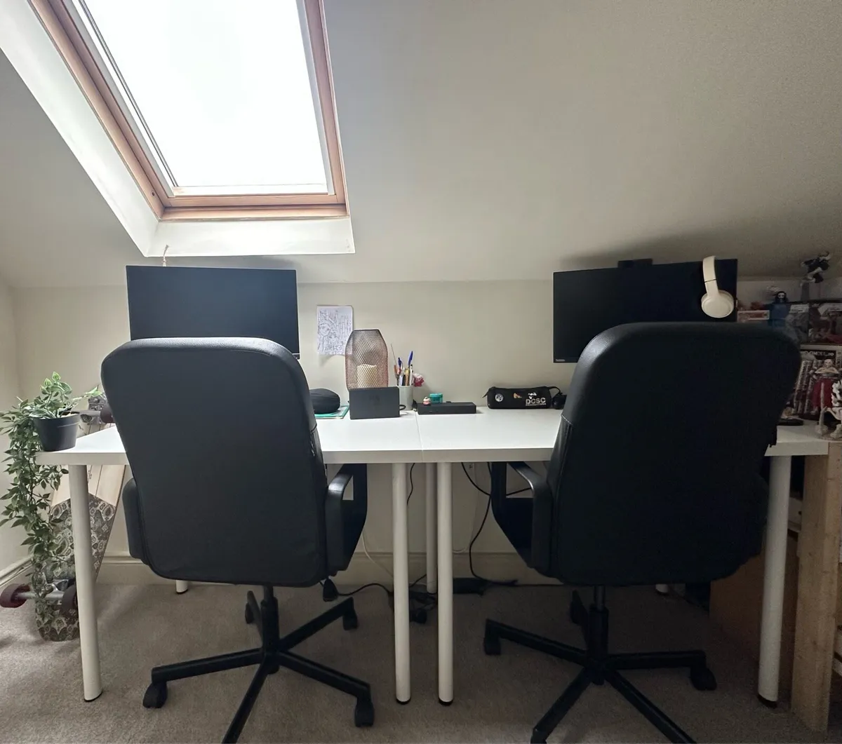 2 IKEA Desks + 2 Desk Chairs set – Great Condition - Image 2