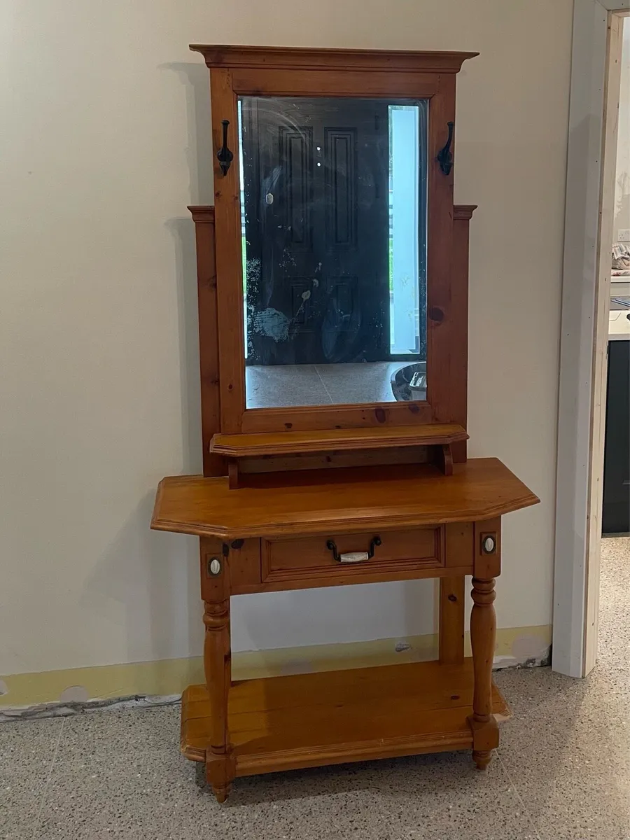 Hall table with mirror - Image 1