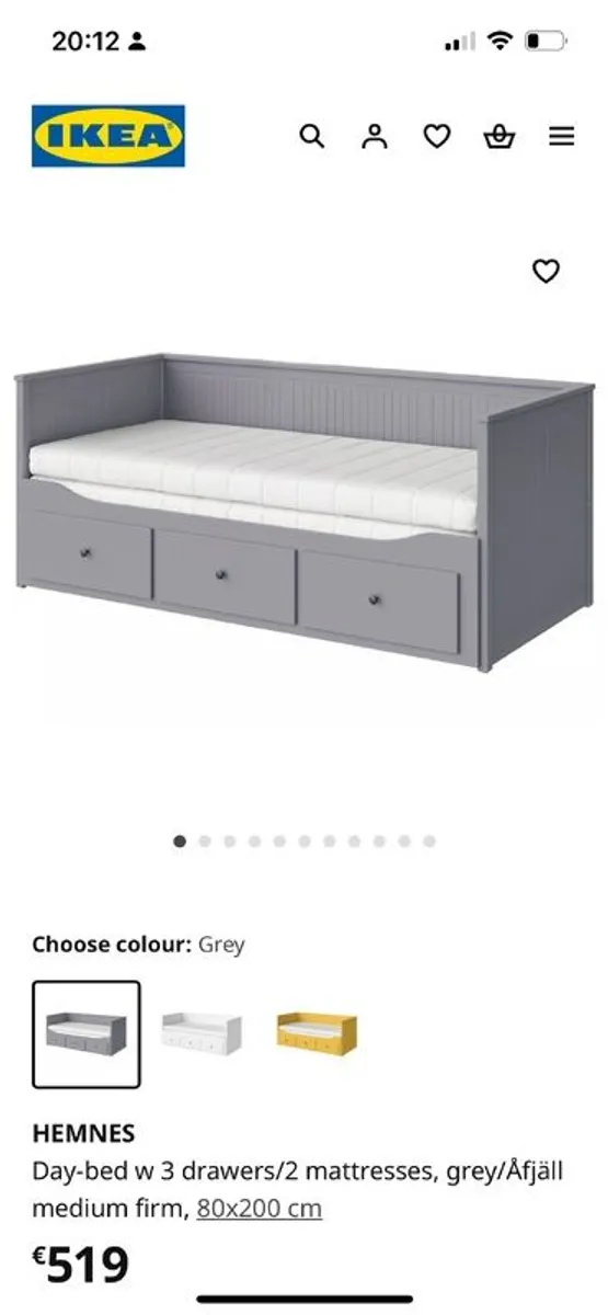 ikea day bed with storage, mattress also available. Turns into a double. Needs to be collected. - Image 1