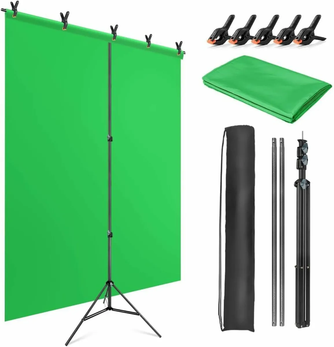 Green Screen 200 x 150 cm - Image 1