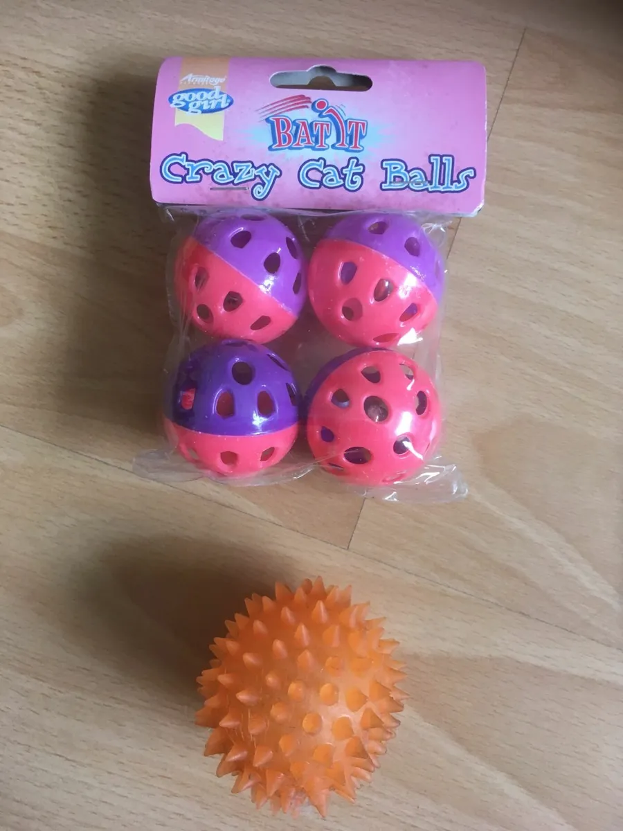 BRAND NEW Pet Cat Collar, ID Capsule, Balls, Mouse - Image 1