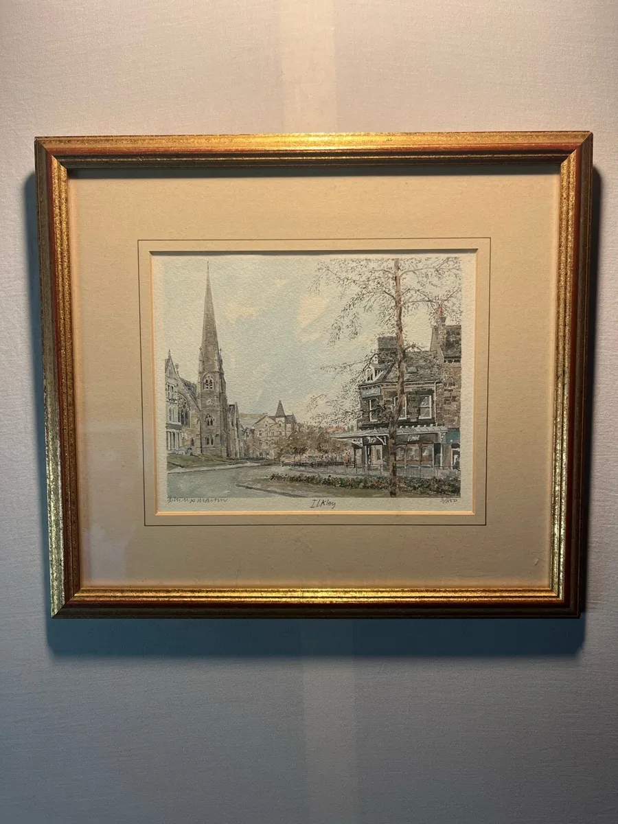 Watercolour of Ilkney Signed