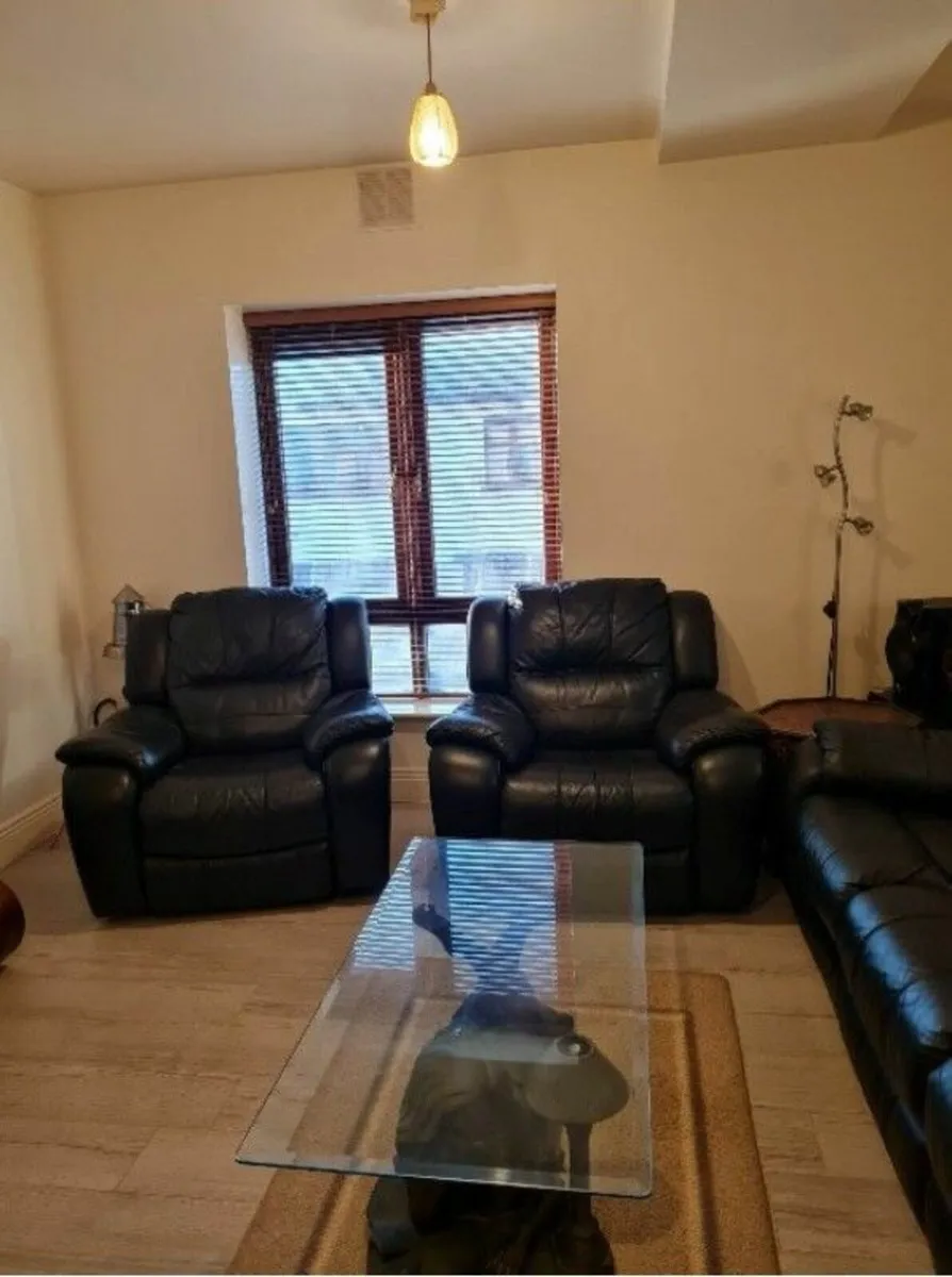 Armchair recliner genuine leather