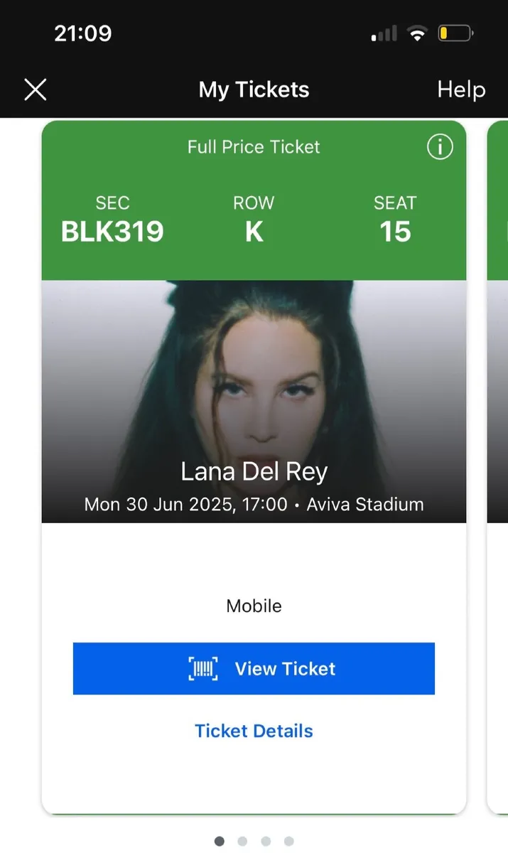 Lana del rey concert tickets - Image 2