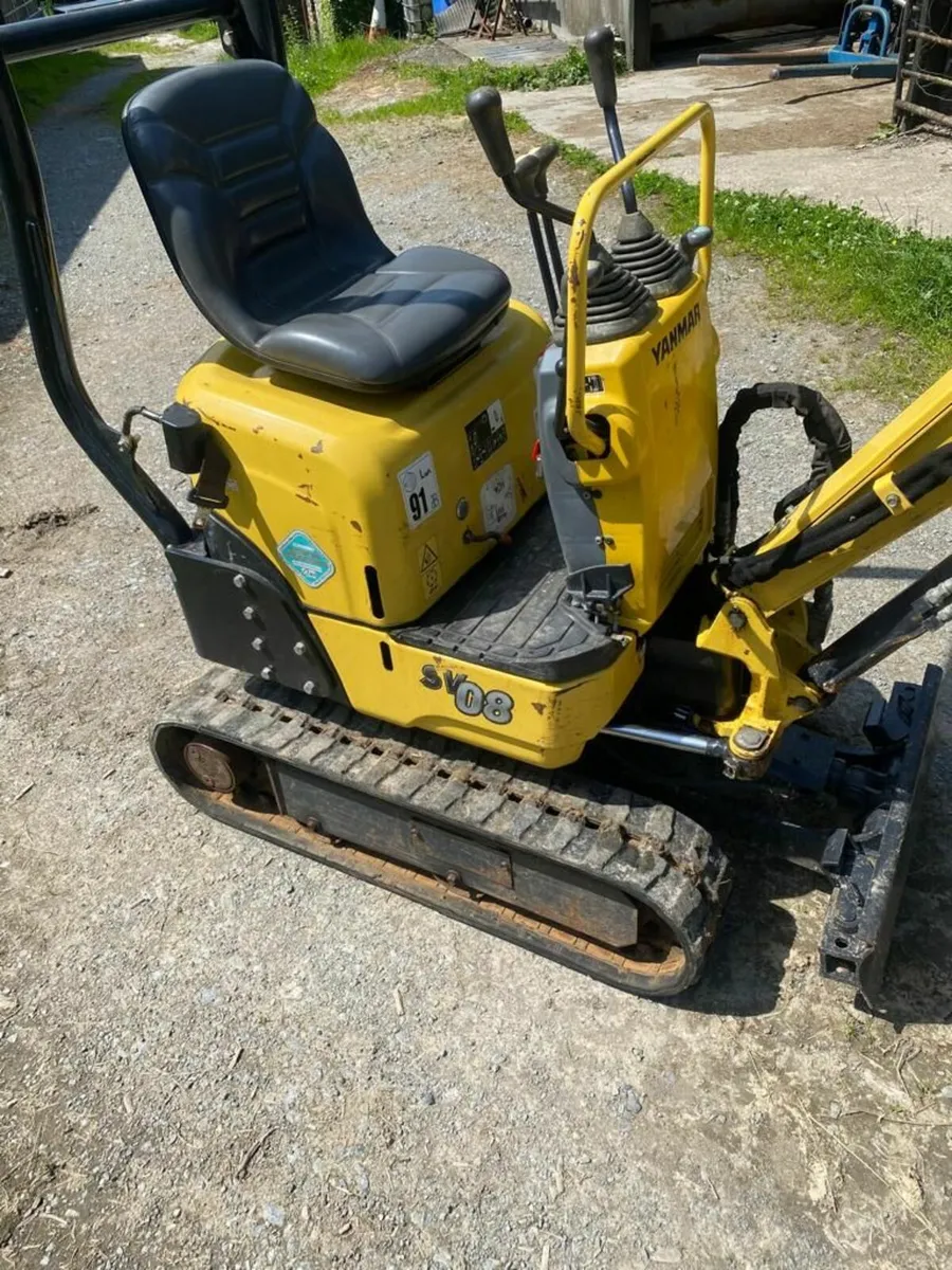 Yanmar SV08 Micro Excavator - Image 1