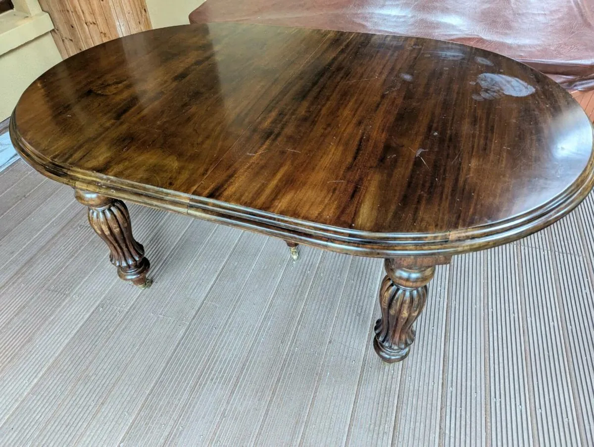Mahogany Extendable Dining Table - Image 2