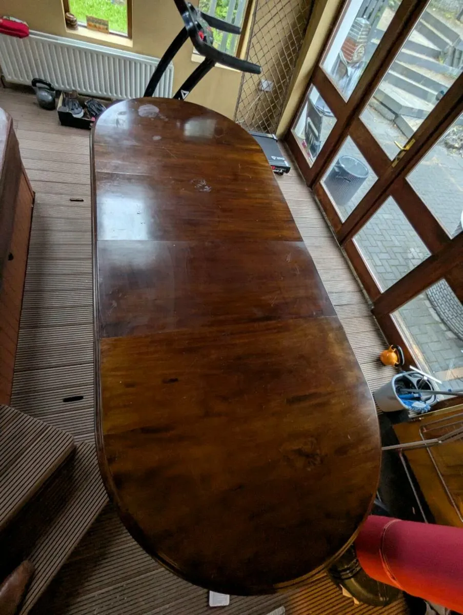 Mahogany Extendable Dining Table - Image 3