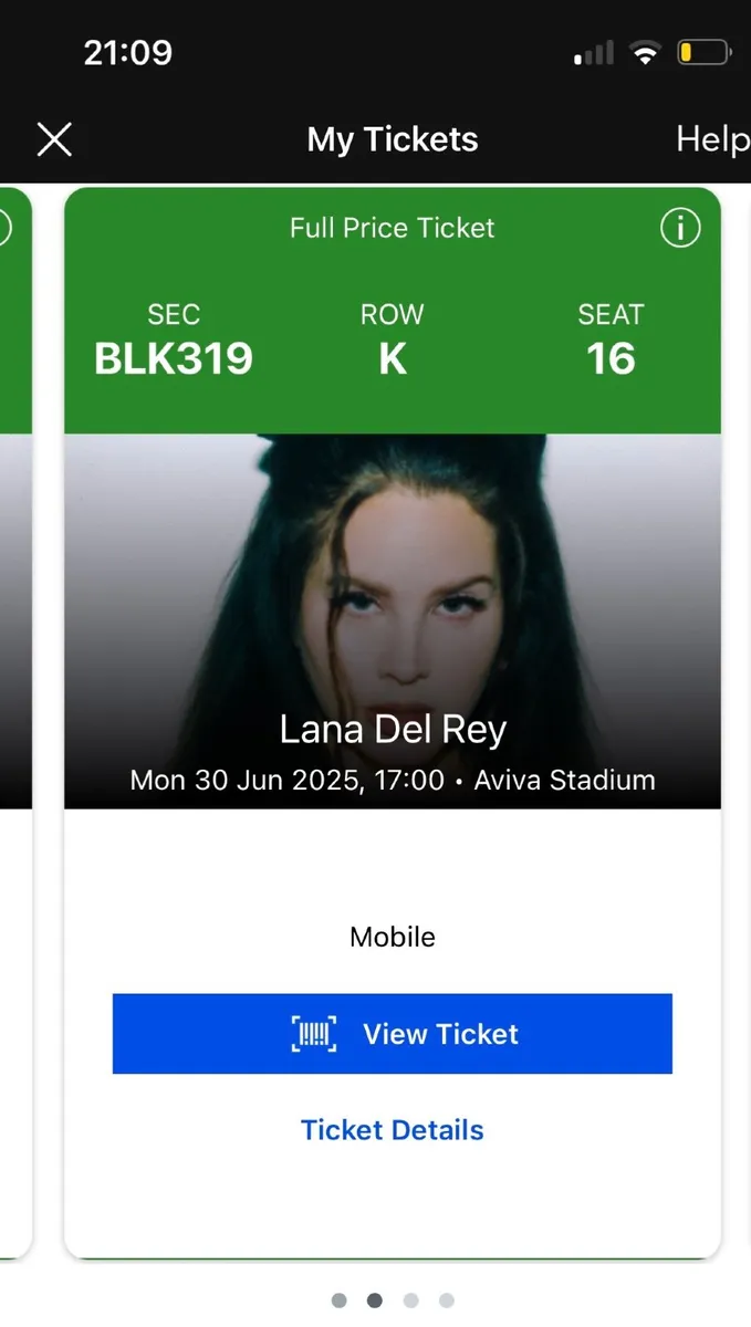 Lana del rey concert tickets - Image 1