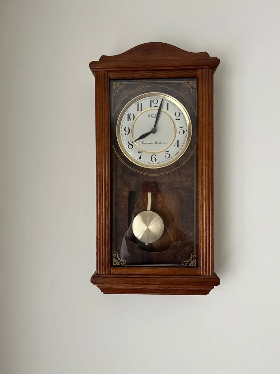 Vintage Seiko Pendulum Wall Clock - Image 4
