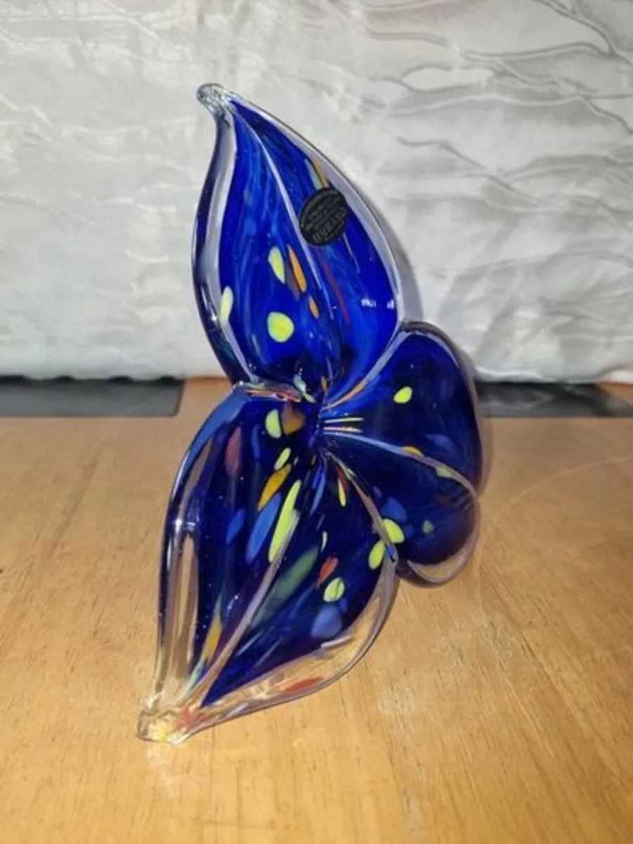 Large glass flower Murano Millefiori style - Image 4