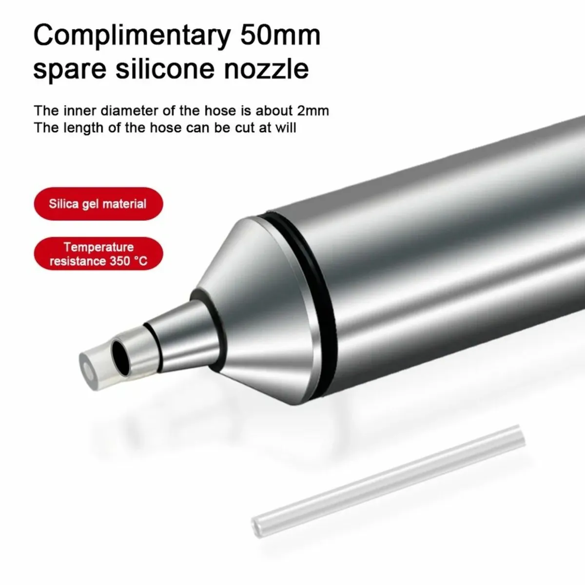 🛠️ Desoldering Pump Silver Grey SS02 🛠️ - Image 2