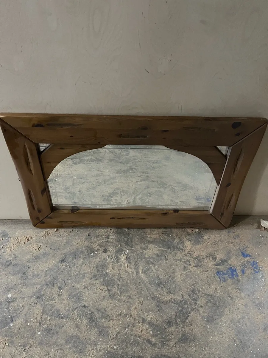 Rustic Pitch Pine Mirror - Image 2