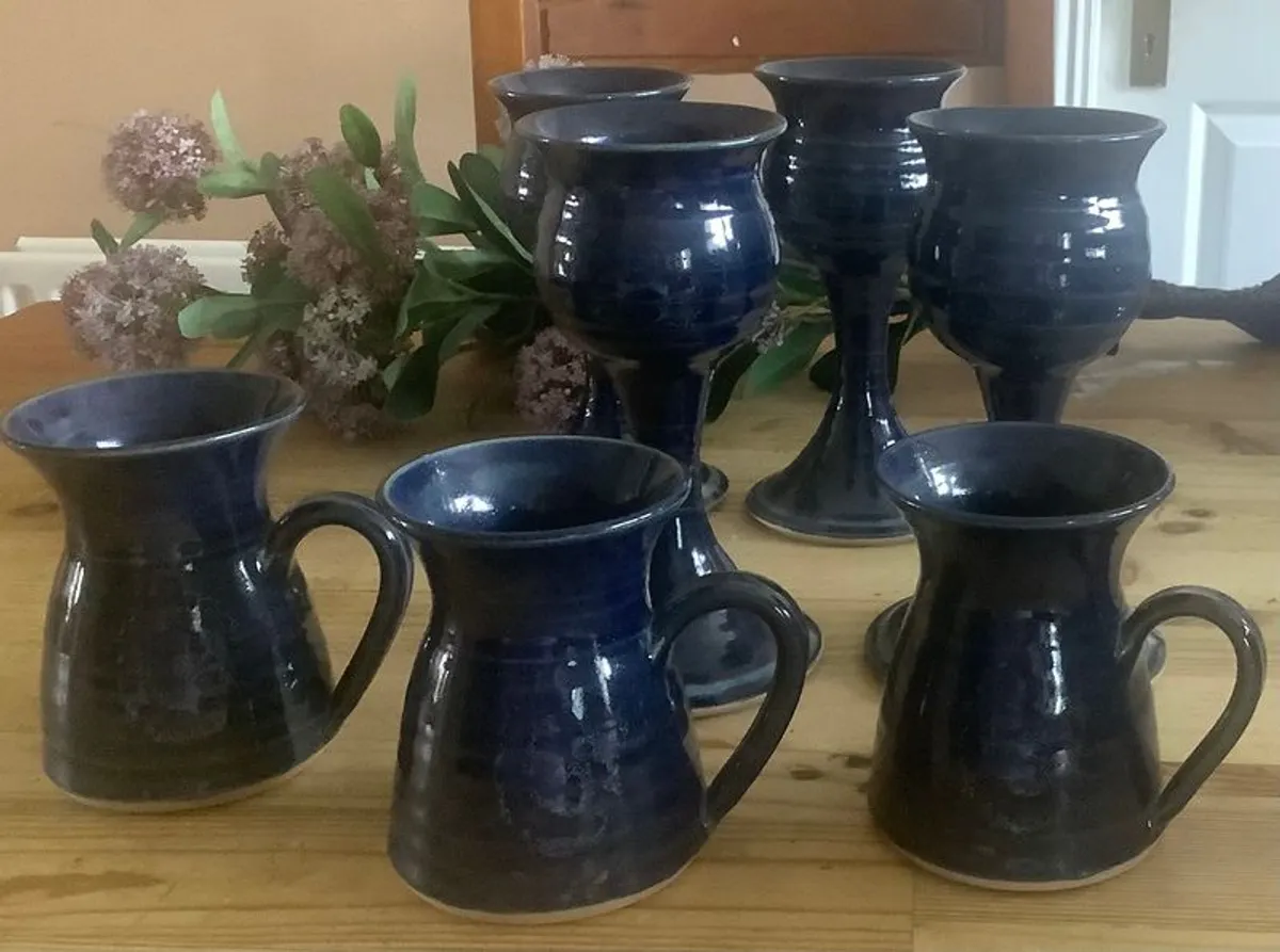 Gorgeous Blue Benbulben Goblets - Image 2