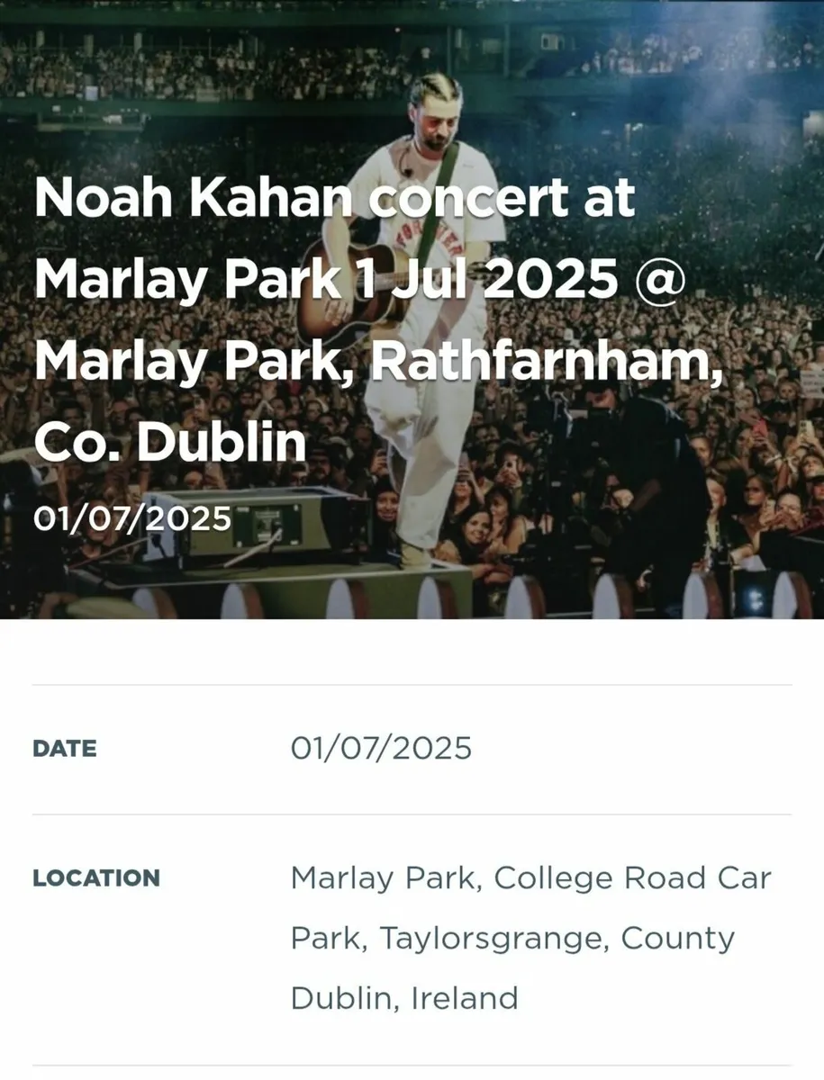 Concert tickets