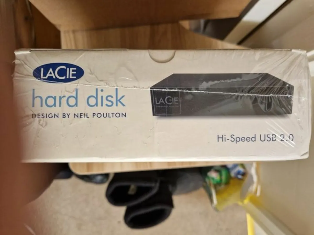 NEW SEALED LACIE 500GB Hi-Speed USB 2.0 Hard Drive - Image 2