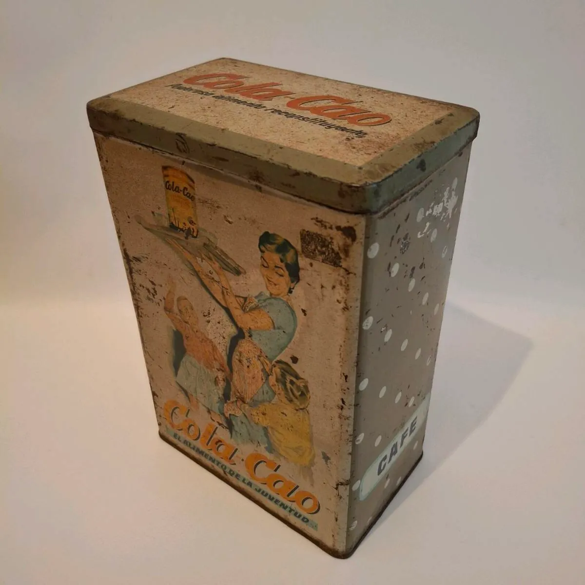 1950's Cola Cao Advertising Tin - Image 1