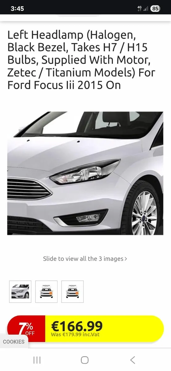 Ford focus 2015 titanium model Car Parts - Image 4