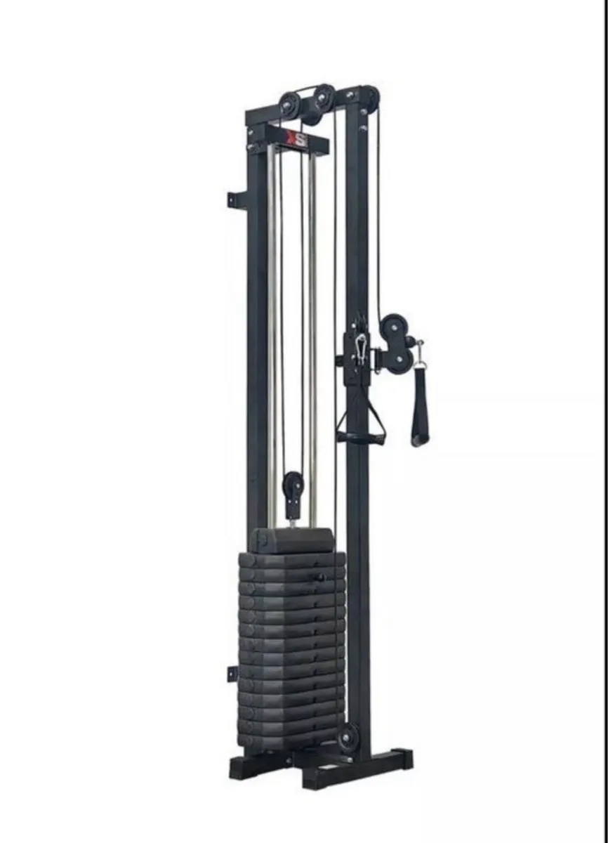 Wall Mounted Cable pulley machine 74kg (new) - Image 1