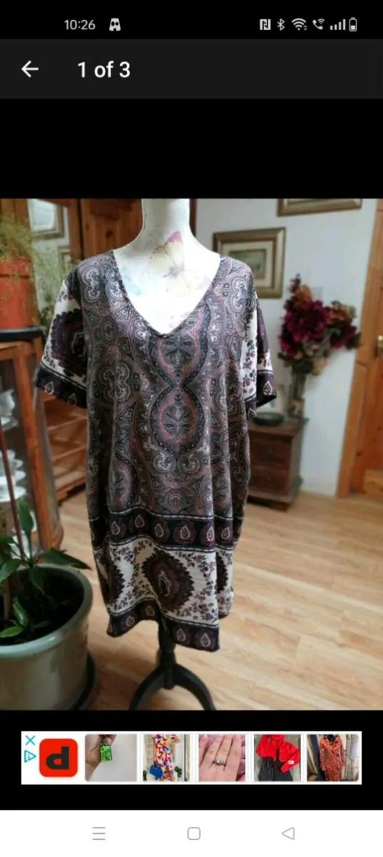 Ladies Zanzea cotton dress, plus size. Like new - Image 1