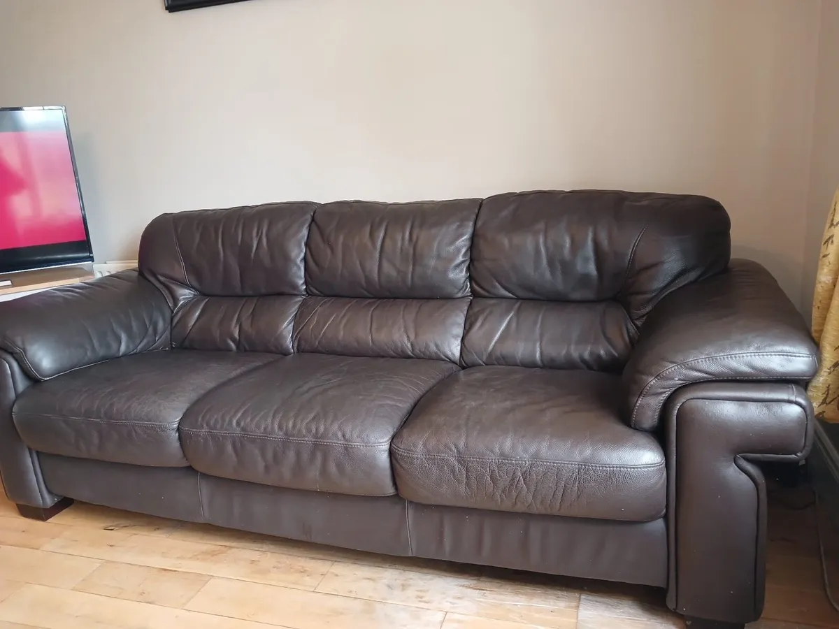 2+3 Leather sofa - Image 2