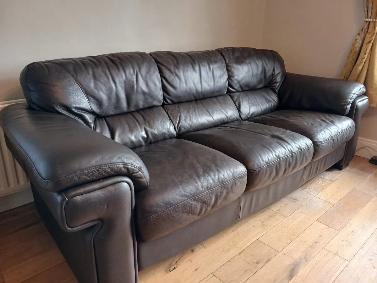 2+3 Leather sofa - Image 3