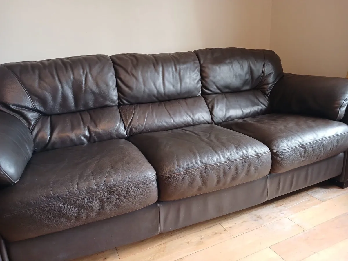 2+3 Leather sofa - Image 4