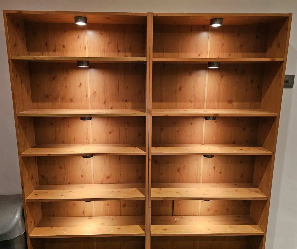 Shelving units with lights - Image 2