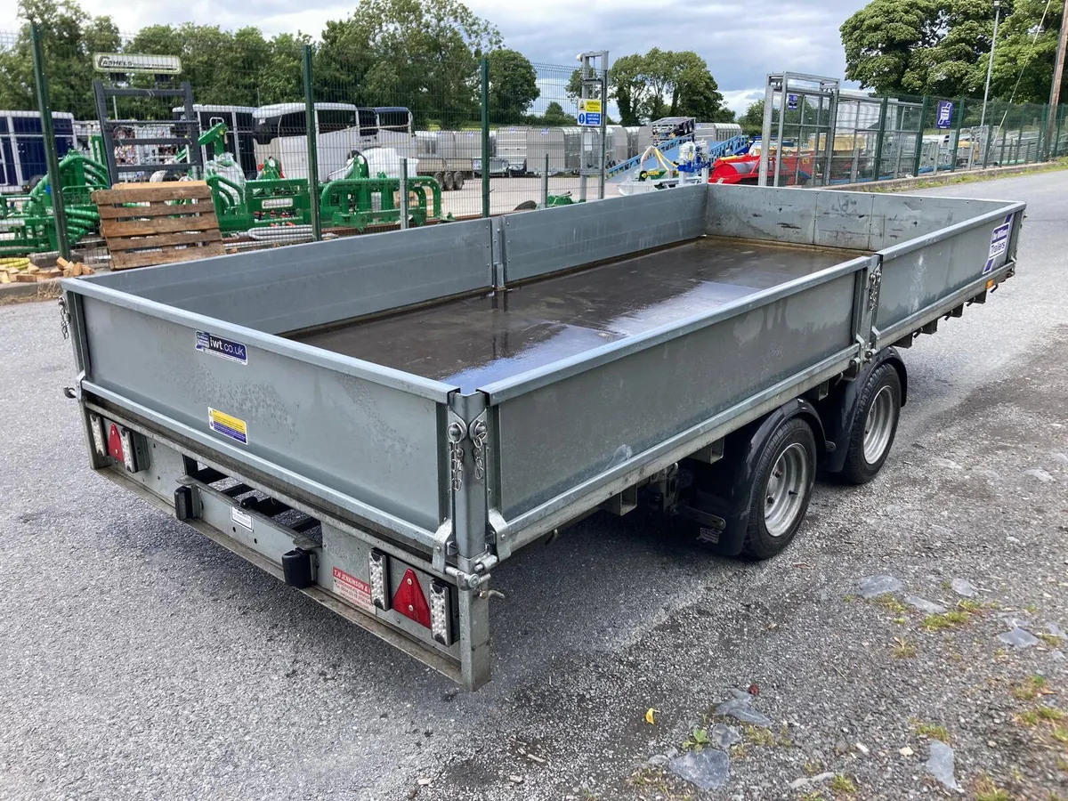 22 Ifor Williams LM146 14ft Dropside Trailer - Image 2