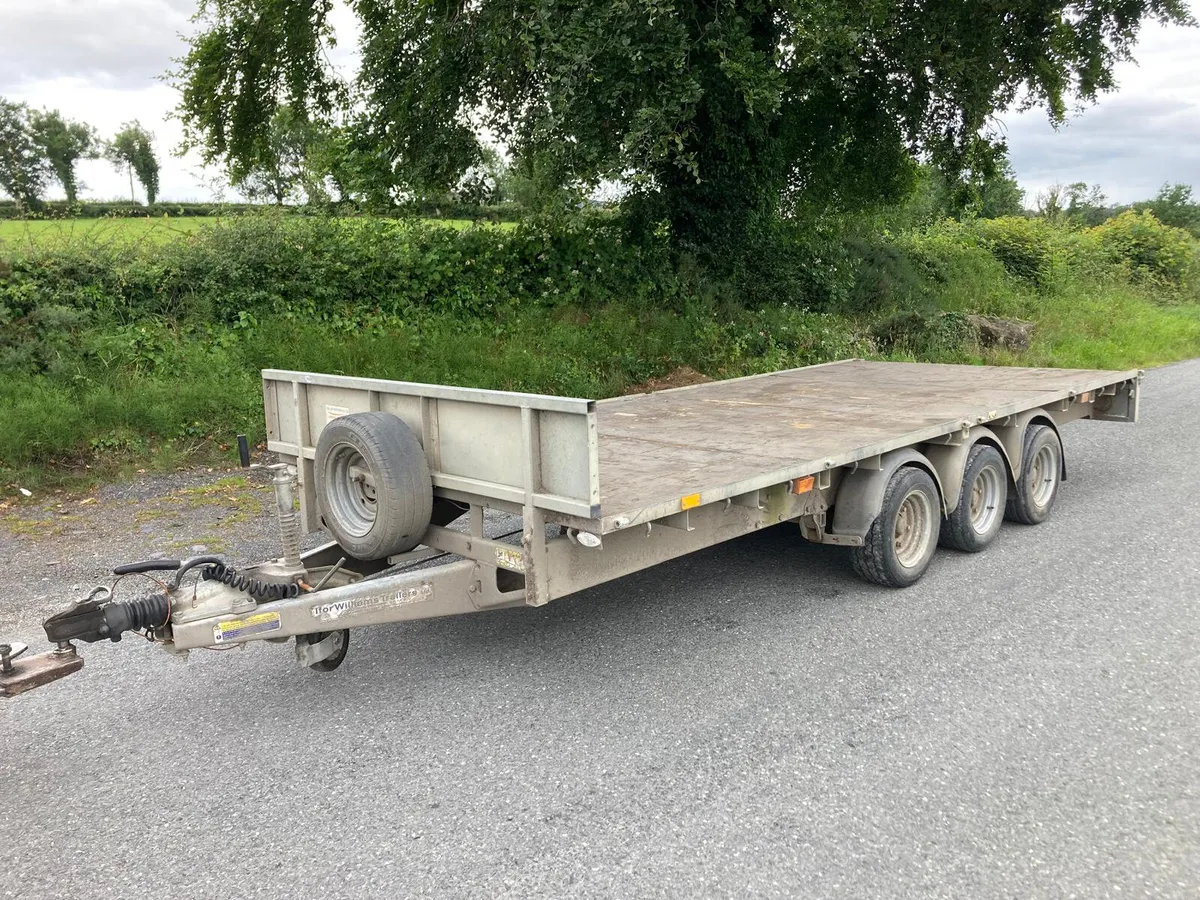 2019 Ifor Williams LM166 16ft Flat Trailer - Image 1