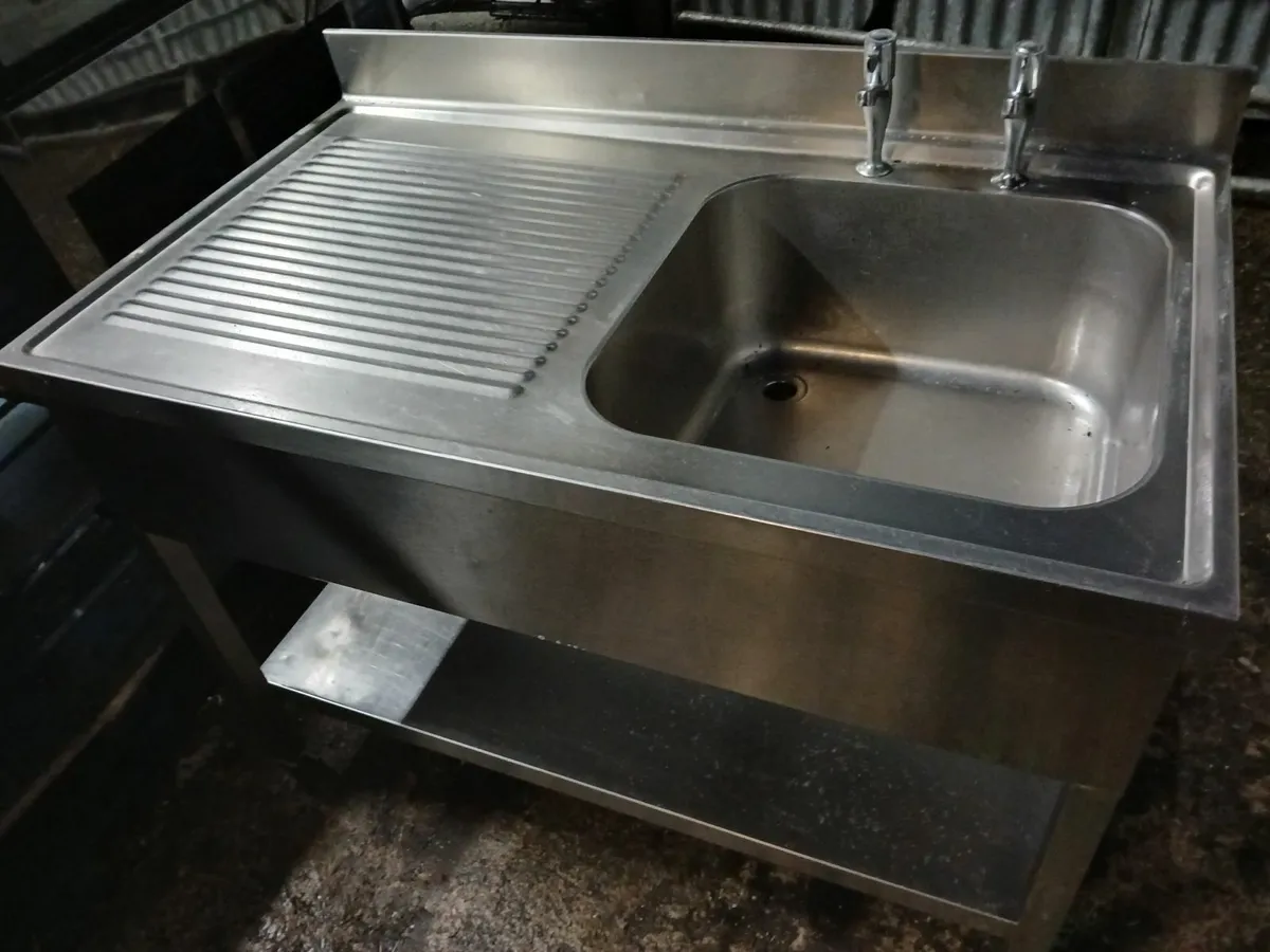 Stainless steel commercial sink unit delivered - Image 2
